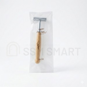 Бритвенный набор для отелей | Бамбуковая бритва в целлофановой упаковке