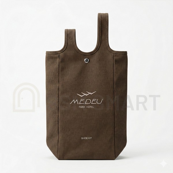 Косметическая сумка для отелей с логотипом | Премиум хлопок