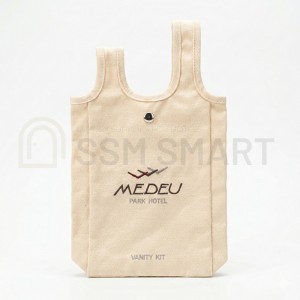 Косметическая сумка для отелей с логотипом | Премиум хлопок