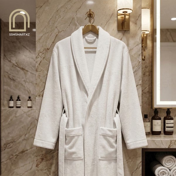 Премиальный гостиничный халат 450 г/м² | Хлопковый халат для отелей