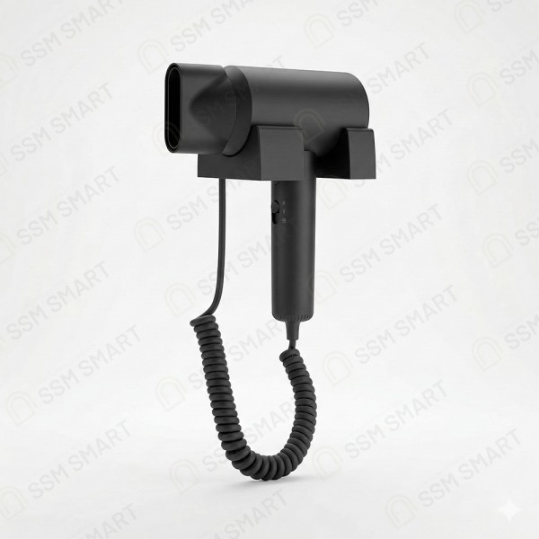 Настенный фен для отелей 1600W | Профессиональный фен для гостиниц