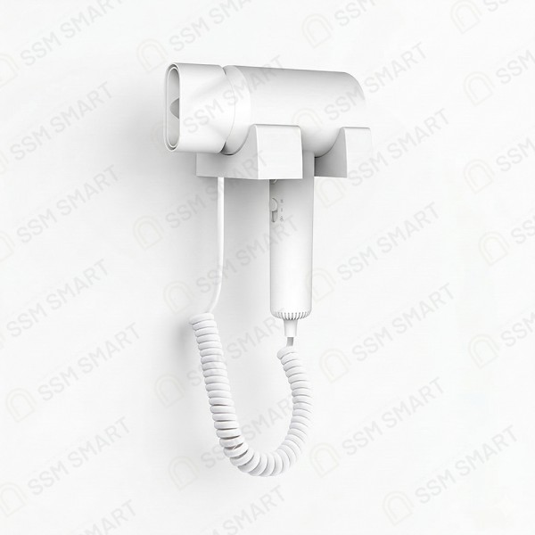 Настенный фен для отелей 1600W | Профессиональный фен для гостиниц